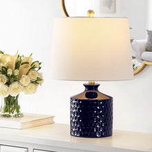 Load image into Gallery viewer, Adit 20.5" Navy Blue Table Lamp
