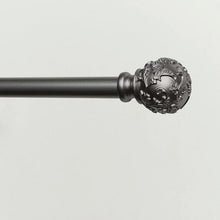 Load image into Gallery viewer, 36&quot; - 72&quot; Gunmetal Adjustable 1&quot; Single Curtain Rod
