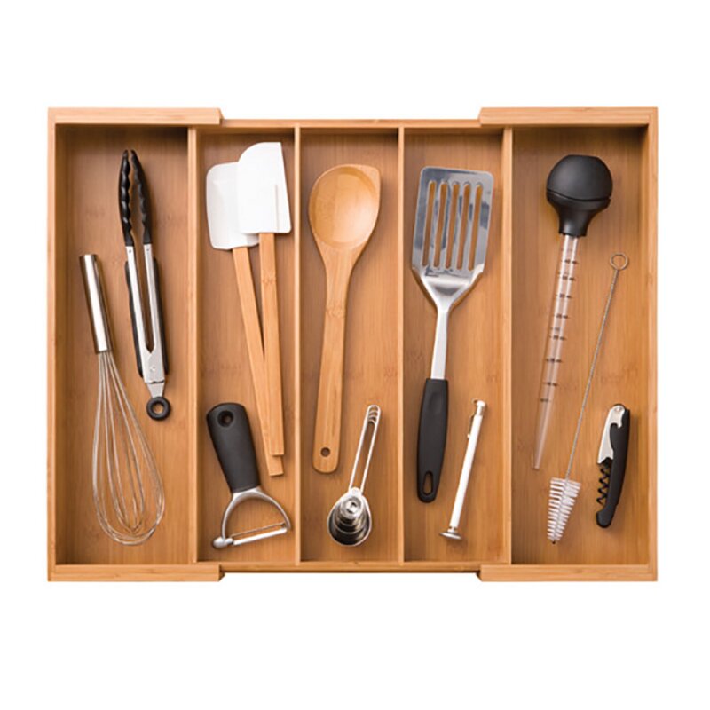 Adjustable Flatware & Kitchen Utensils Drawer Organizer 5522RR