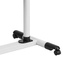 Load image into Gallery viewer, White Adjustable Height Steel Mobile Computer Desk
