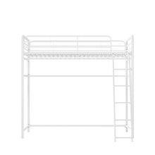 Load image into Gallery viewer, White Adonis Twin Loft Bed with Shelves
