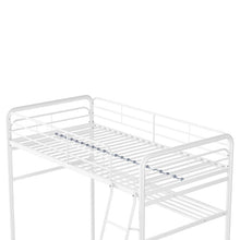 Load image into Gallery viewer, White Adonis Twin Loft Bed with Shelves
