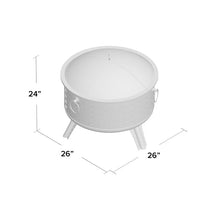 Load image into Gallery viewer, Adriel Steel Wood Burning Fire Pit
