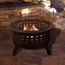 Load image into Gallery viewer, Adriel Steel Wood Burning Fire Pit
