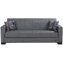 Load image into Gallery viewer, Gray Advika Twin 82&#39;&#39; Wide  Convertible Sofa with Storage
