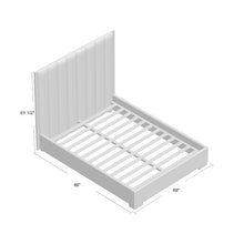 Load image into Gallery viewer, Aeliana Velvet Upholstered Platform Bed Black Queen AS IS 3434RR
