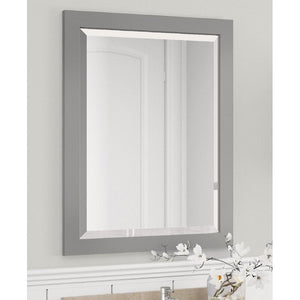 Gray Afanasie Rectangle Wood Wall Mirror