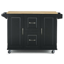 Load image into Gallery viewer, Aftonshire 44.5&#39;&#39; Wide Rolling Kitchen Island with Solid Wood Top
