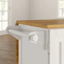 Load image into Gallery viewer, Aftonshire 44.5&#39;&#39; Wide Rolling Kitchen Island with Solid Wood Top
