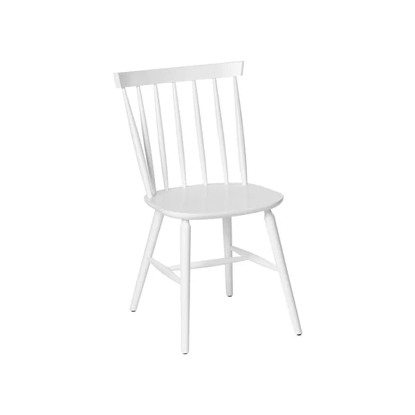 White Aghi Solid Wood Windsor Back Side Chair *AS-IS*