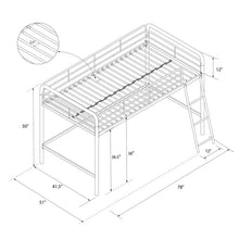 Load image into Gallery viewer, Ahana Twin Metal  Loft Bed by Isabelle &amp; Max™ 5369RR
