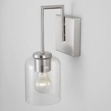 Load image into Gallery viewer, Brushed Nickel Ahern 1 - Light Dimmable Armed Sconce
