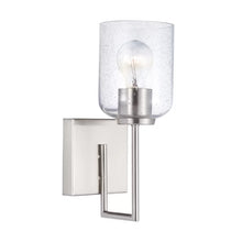 Load image into Gallery viewer, Brushed Nickel Ahern 1 - Light Dimmable Armed Sconce
