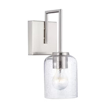 Load image into Gallery viewer, Brushed Nickel Ahern 1 - Light Dimmable Armed Sconce
