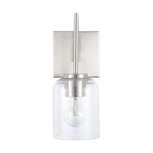 Load image into Gallery viewer, Brushed Nickel Ahern 1 - Light Dimmable Armed Sconce
