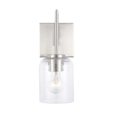 Load image into Gallery viewer, Brushed Nickel Ahern 1 - Light Dimmable Armed Sconce
