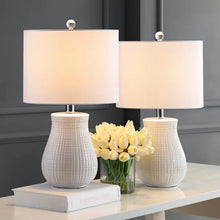 Load image into Gallery viewer, Ahrens White Table Lamp Set (Set of 2)
