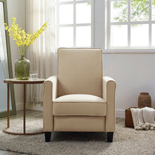 Load image into Gallery viewer, Ahzaria  Upholstered Wide Manual Push Back Club Recliner Chair
