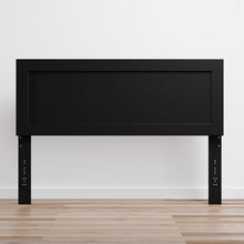Load image into Gallery viewer, Aianna Panel Headboard Queen/Black MR80
