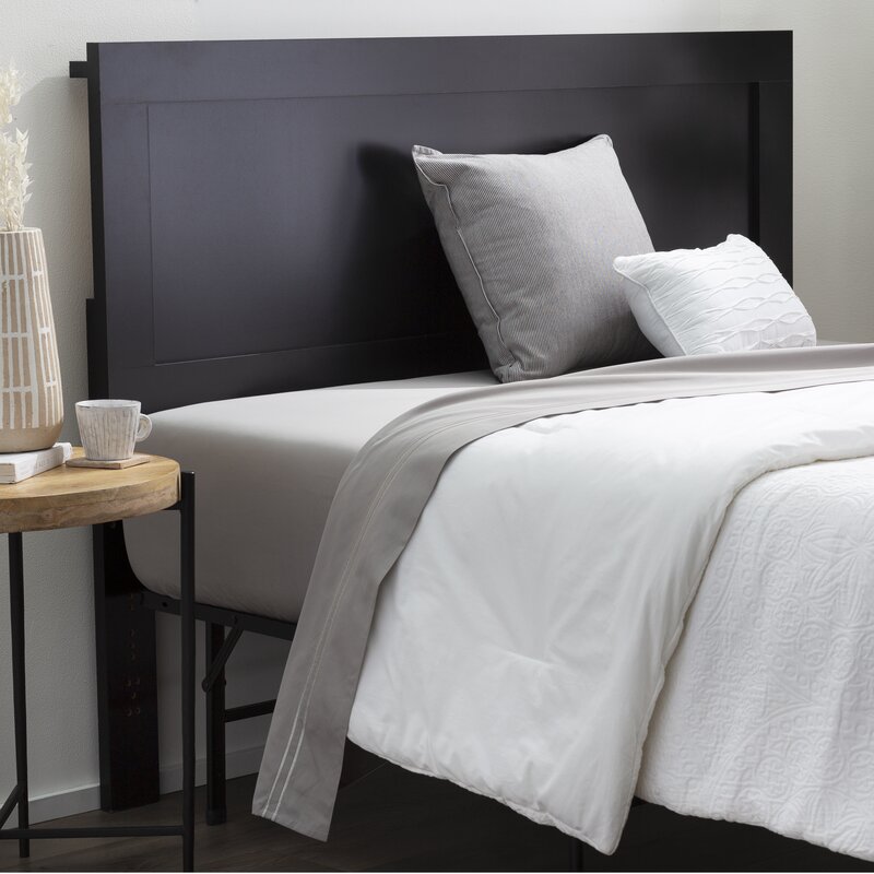 Aianna Panel Headboard Queen/Black MR80