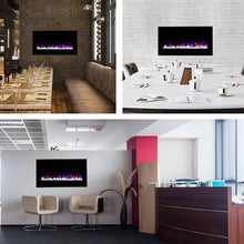 Load image into Gallery viewer, Aida Surface Wall Mounted Electric Fireplace
