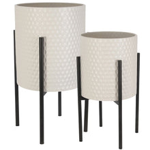 Load image into Gallery viewer, Aiken 2 - Piece Iron Pot Planter Set MRM2158
