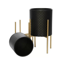 Load image into Gallery viewer, Aiken 2 - Piece Iron Pot Planter Set (Set of 2)
