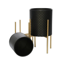 Load image into Gallery viewer, Aiken 2 Piece Metal Pot Planter Set (Set of 2) MRM1169
