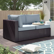 Load image into Gallery viewer, Ailigael 62.25&#39;&#39; Wide Outdoor Loveseat with Cushions
