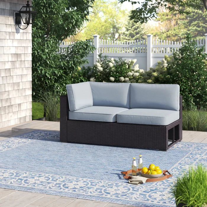 Ailigael 62.25'' Wide Outdoor Loveseat with Cushions