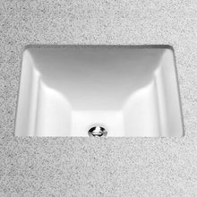 Load image into Gallery viewer, LT626G#01 Aimes Ceramic Rectangular Undermount Bathroom Sink with Overflow SB2206
