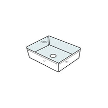 Load image into Gallery viewer, LT626G#01 Aimes Ceramic Rectangular Undermount Bathroom Sink with Overflow SB2206
