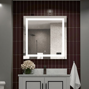 30" x 30" Ainoriitta Lighted Bathroom / Vanity Mirror