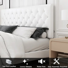 Load image into Gallery viewer, King White Airi Low Profile Platform Bed
