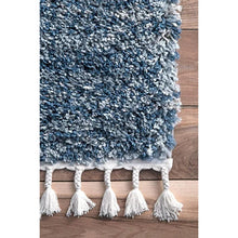 Load image into Gallery viewer, Airi Shag Blue Area Rug 2&#39; x 3&#39;
