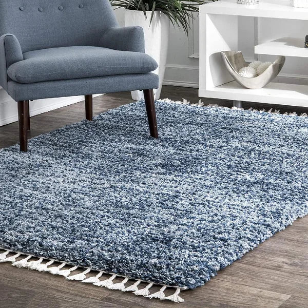 Airi Shag Blue Area Rug 2' x 3'
