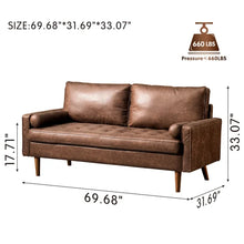 Load image into Gallery viewer, Aisha 69.68&#39;&#39; Square Arm Loveseat
