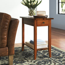 Load image into Gallery viewer, Aiydan Tall Solid Wood End Table with Storage
