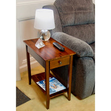 Load image into Gallery viewer, Aiydan Tall Solid Wood End Table with Storage
