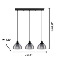 Load image into Gallery viewer, Akiesha 3 - Light Kitchen Island Dome Pendant 1073AH
