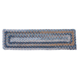 28'' L X 8'' W Cashew Alamanno Wool Braided Stair Treads
