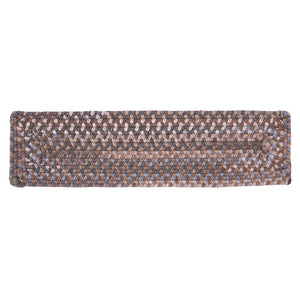 28'' L X 8'' W Cashew Alamanno Wool Braided Stair Treads
