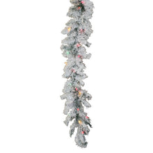 Load image into Gallery viewer, Alandis Artificial Flocked Alaskan Garland, 9&quot; x 12&quot;
