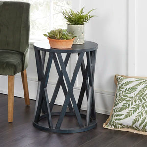 Alarcon 24.4'' Tall Drum End Table