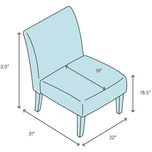 Alasia 22'' Wide Slipper Chair