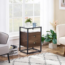 Load image into Gallery viewer, Alastor 23.62&#39;&#39; Tall 2 - Drawer Iron Nightstand

