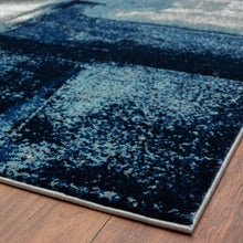 Load image into Gallery viewer, Alayha Abstract Area Rug in Navy, Rectangle 4&#39; x 5&#39;
