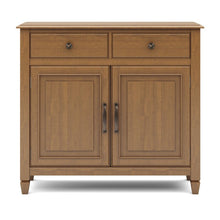 Load image into Gallery viewer, Light Golden Brown Alayjia Tall Solid Wood 2 - Door Accent Cabinet
