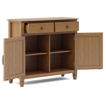 Load image into Gallery viewer, Light Golden Brown Alayjia Tall Solid Wood 2 - Door Accent Cabinet
