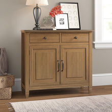 Load image into Gallery viewer, Light Golden Brown Alayjia Tall Solid Wood 2 - Door Accent Cabinet
